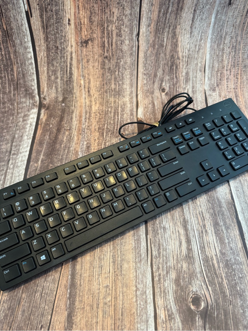 Preowned Dell Black Wired USB Full-Size Keyboard Item #PHK7907